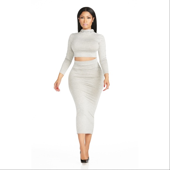 Nicki Minaj Collection Jersey Bodycon Maxi Skirt - Picture 2 of 3